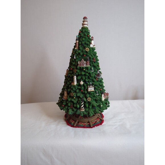 DANBURY MINT Captain's Lighthouse  Christmas Tree  Nautical Some Lights Down - Picture 7 of 10